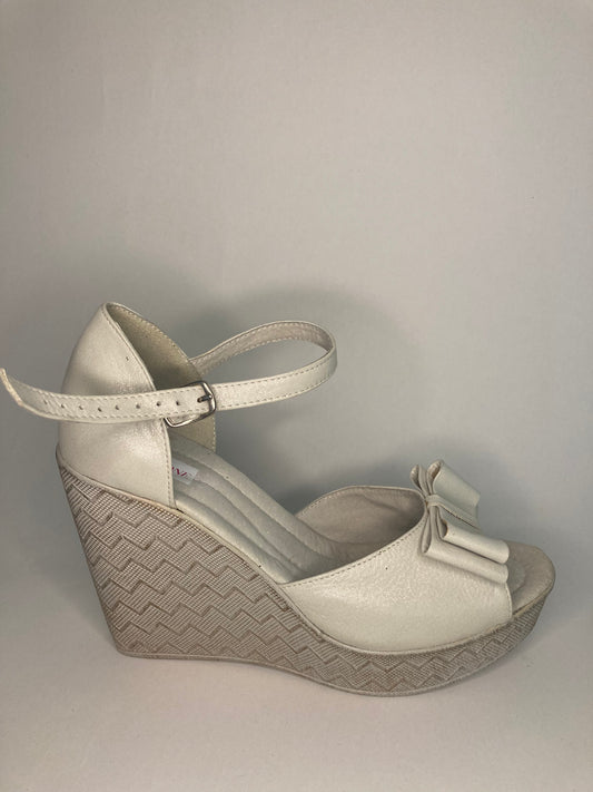 Women Sandals High Platform 100% LEATHER